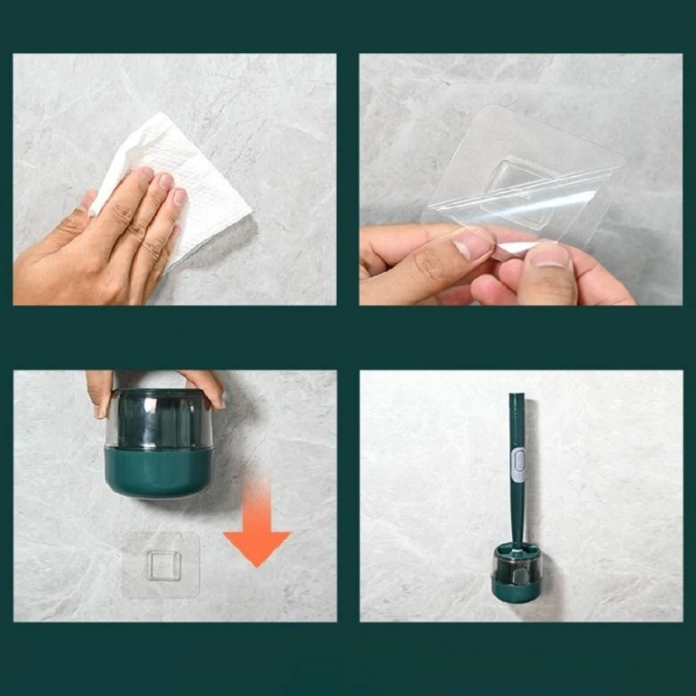 BristleFlex | Brosse WC Flexible avec Distributeur de Nettoyage Intégré | Nettoyage Efficace et Hygiénique 4