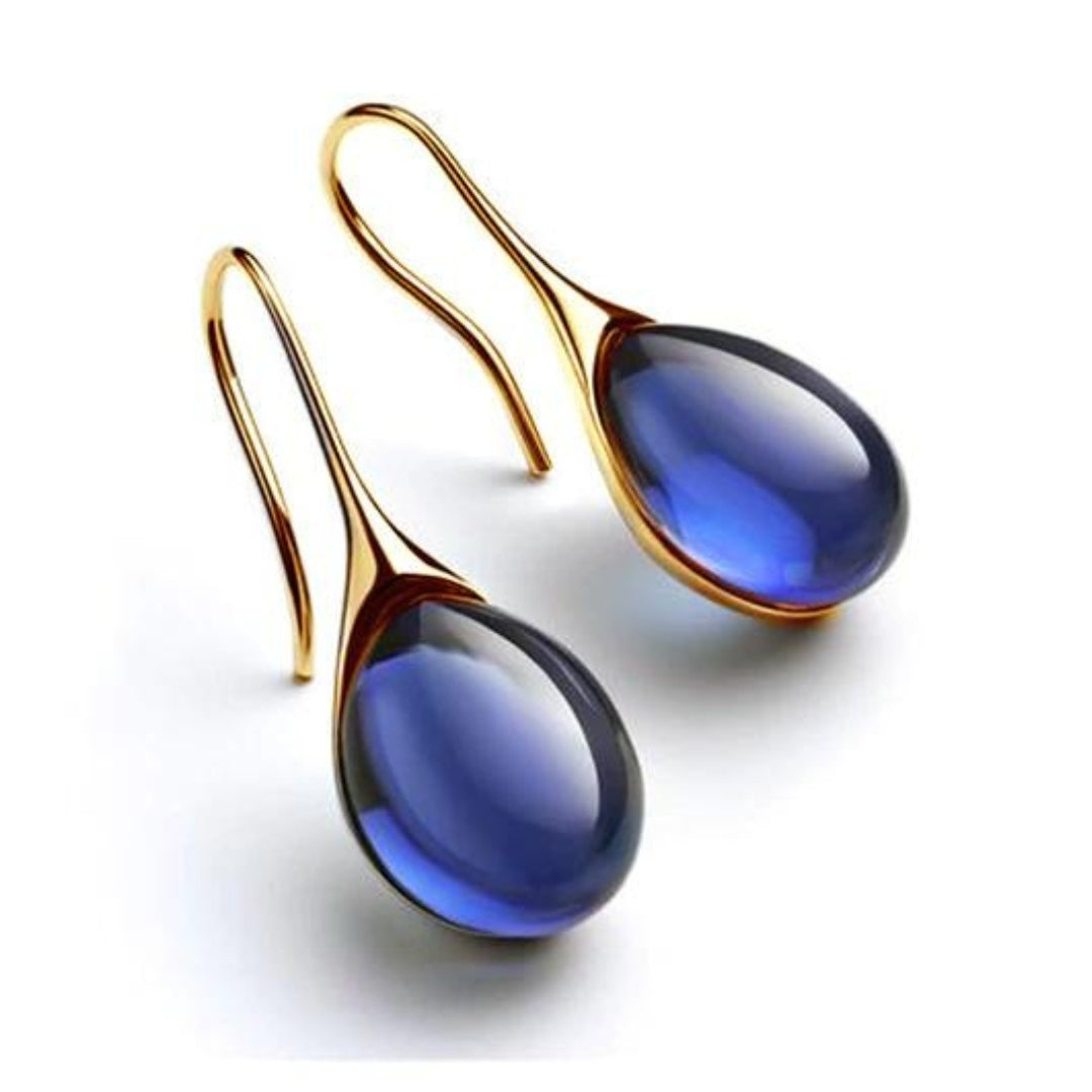 Boucles d'Oreilles Goutte Cristal Celestina - Tendance