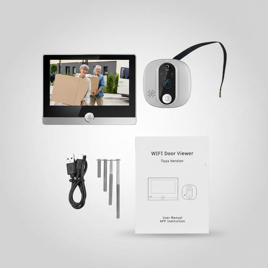 Caméra de Surveillance Sans Fil 1080P avec Vision Nocturne | Sécurité Optimale pour Votre Entrée 0