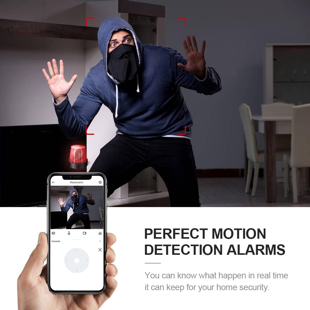 Caméra de Surveillance Wifi 4K avec Vision Nocturne et Détection de Mouvement pour Sécurité Optimale à Domicile 4