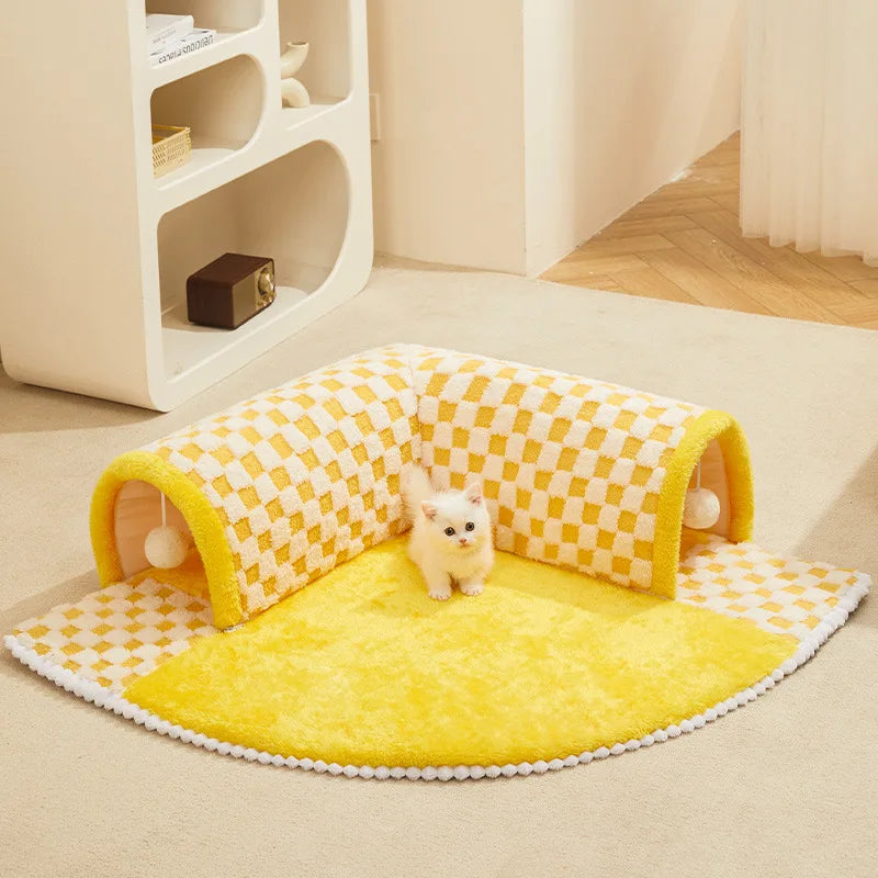 CozyCat Tunnel - Aire de Jeu Stylée pour Chat
