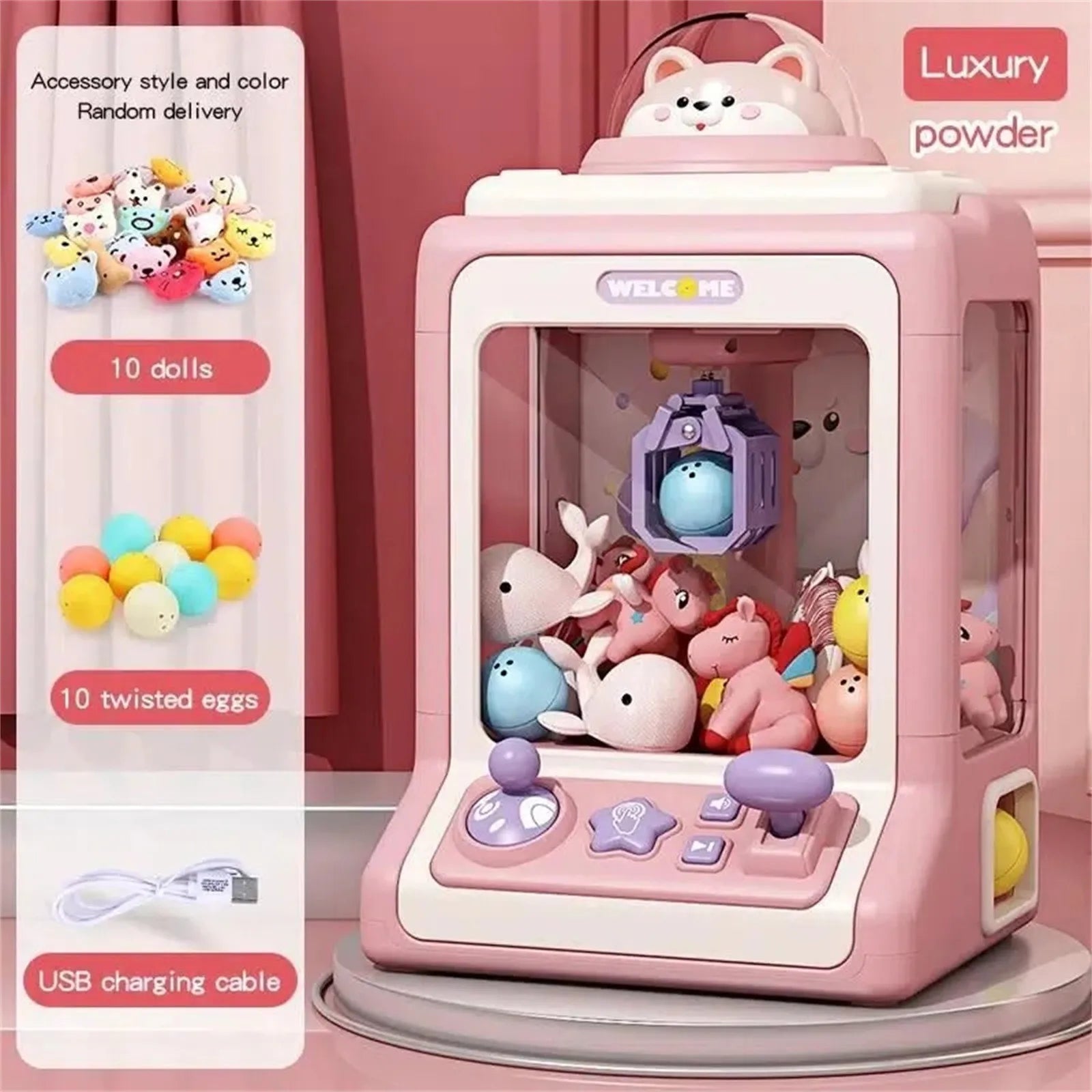 Grab & Fun – Mini Grue Lumineuse Interactive