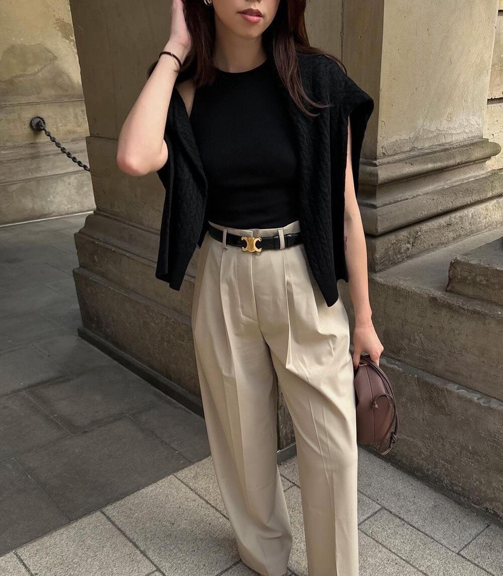 Ceinture Cuir Femme | Ceinture en Cuir PU avec Détails Dorés | Élégance et Confort pour Toutes Occasions 5