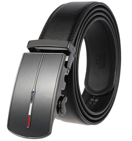 Ceinture Homme Cuir Marron avec Boucle Automatique | Élégante et Confortable pour Toutes Occasions 5