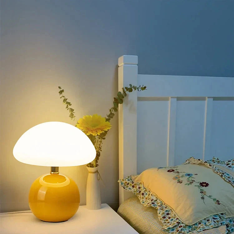 ChampignonLuxe | Élégante Lampe Decorative en Céramique Design Bauhaus 2