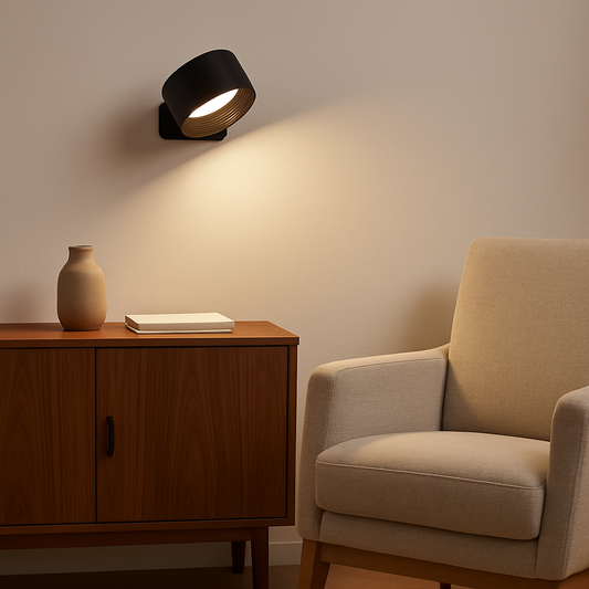 Éclairea – Applique Murale Sans Fil à LED Rechargeable à 360°