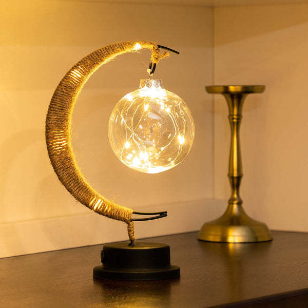 LunarGlow - Lampe de Table Lune Magique pour une Ambiance Féerique
