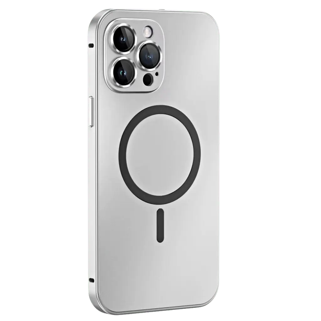 Coque iPhone Magnétique Métallique avec Protection Robuste | Design Élégant pour Sécurité et Style 0