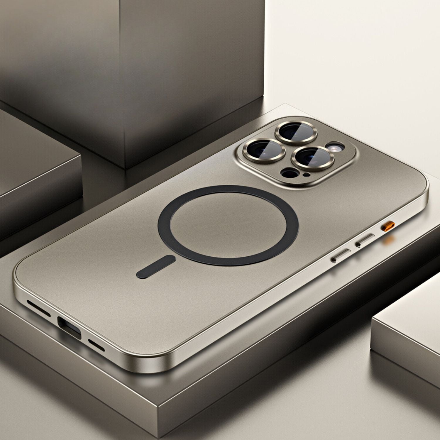 Coque iPhone Magnétique Métallique avec Protection Robuste | Design Élégant pour Sécurité et Style 11