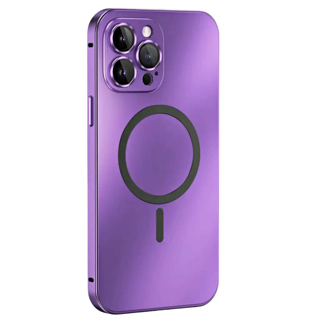 Coque iPhone Magnétique Métallique avec Protection Robuste | Design Élégant pour Sécurité et Style 12