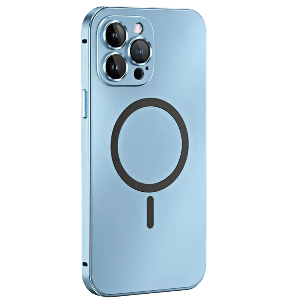 Coque iPhone Magnétique Métallique avec Protection Robuste | Design Élégant pour Sécurité et Style 13