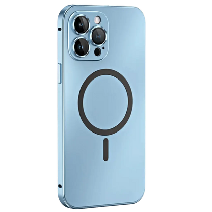 Coque iPhone Magnétique Métallique avec Protection Robuste | Design Élégant pour Sécurité et Style 13