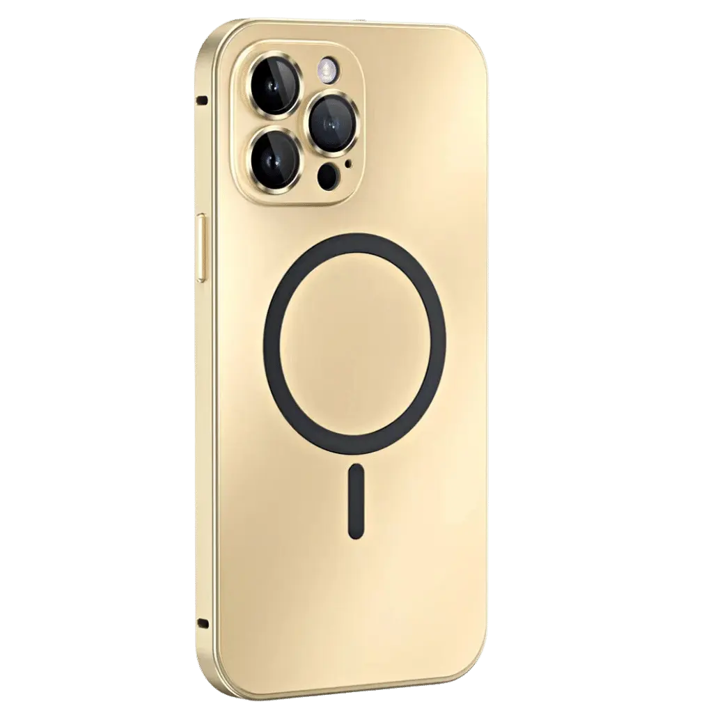 Coque iPhone Magnétique Métallique avec Protection Robuste | Design Élégant pour Sécurité et Style 14