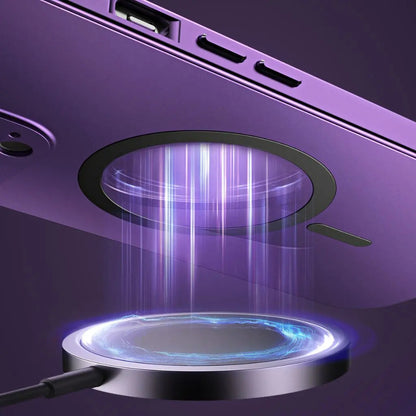 Coque iPhone Magnétique Métallique avec Protection Robuste | Design Élégant pour Sécurité et Style 3