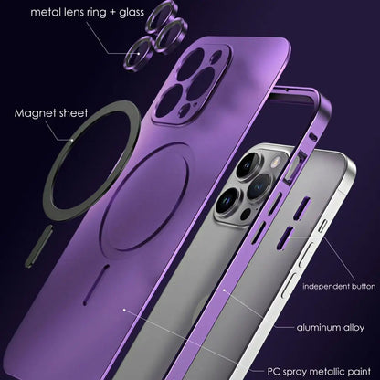 Coque iPhone Magnétique Métallique avec Protection Robuste | Design Élégant pour Sécurité et Style 6