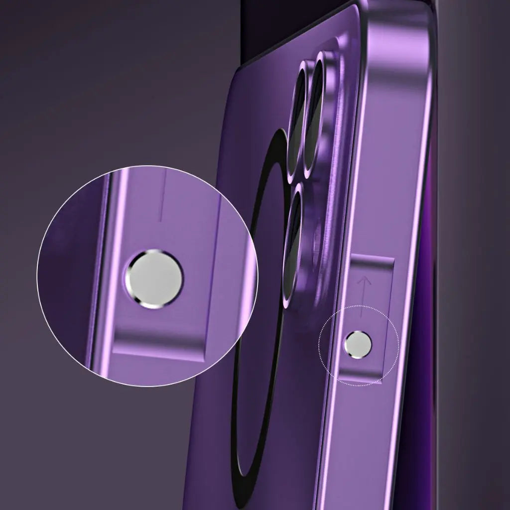 Coque iPhone Magnétique Métallique avec Protection Robuste | Design Élégant pour Sécurité et Style 7
