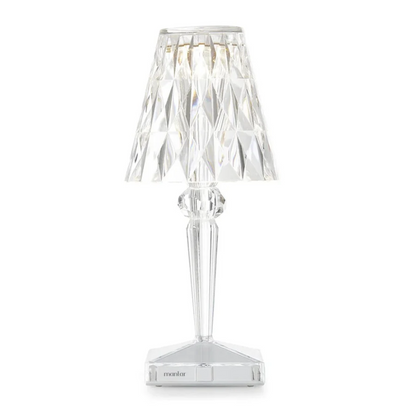 CristalÉclat | Élégante Lampe de Table en Cristal Chic Transparent 0