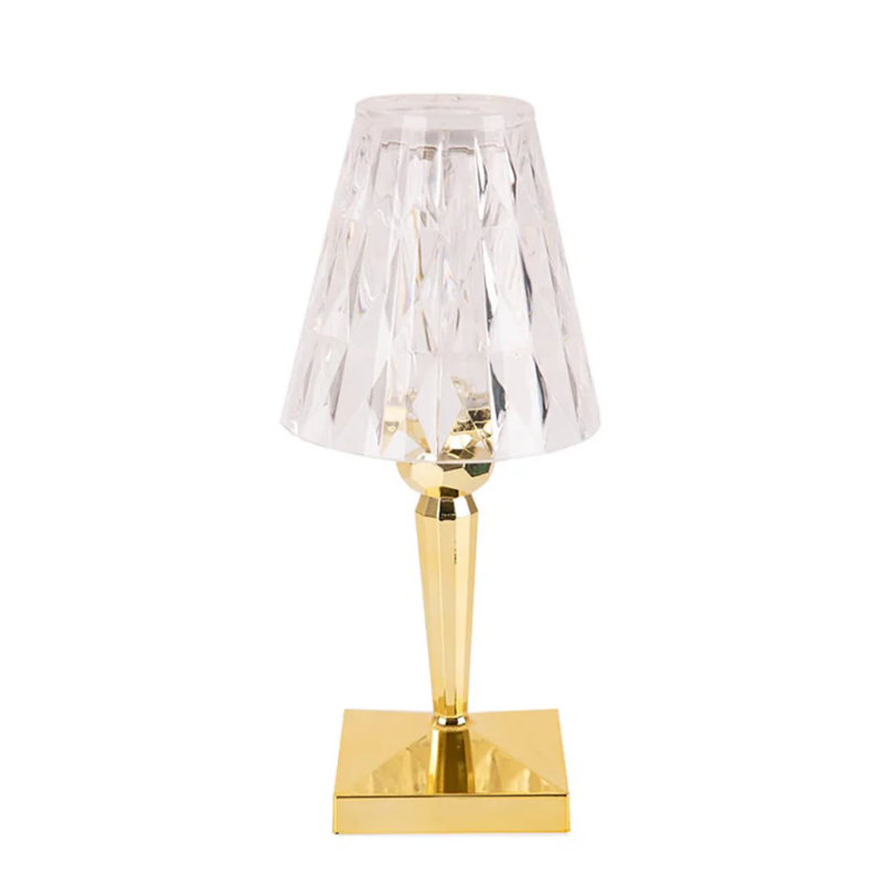 CristalÉclat | Élégante Lampe de Table en Cristal Chic Transparent 2