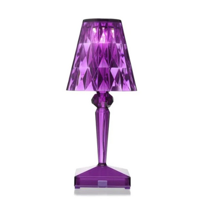 CristalÉclat | Élégante Lampe de Table en Cristal Chic Transparent 3