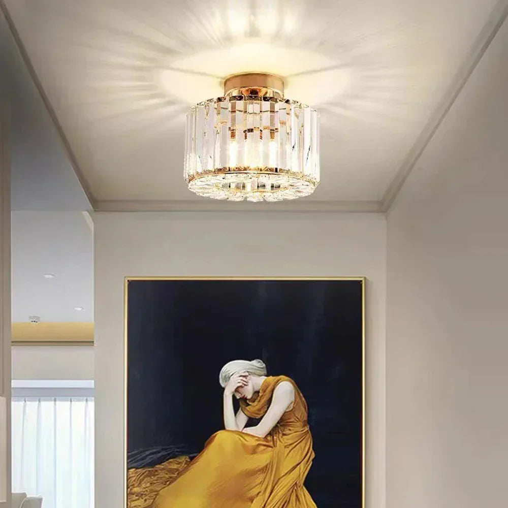 CristalLuxe | Élégante Lampe Plafonnier en Cristal Moderne 3