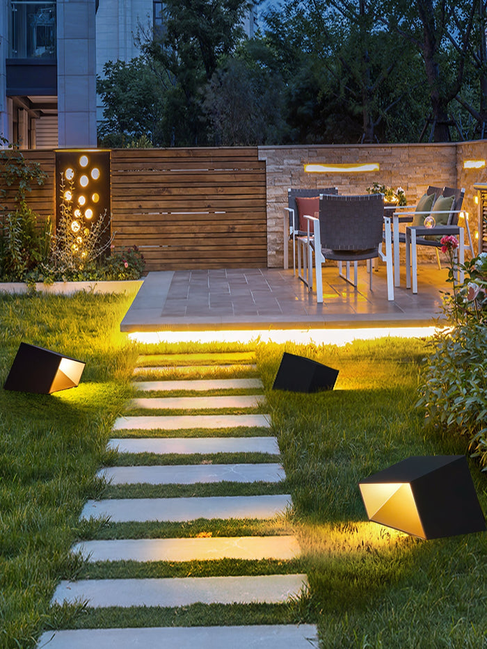 Cube Solar - Lampe Solaire Élégante pour Éclairage de Jardin