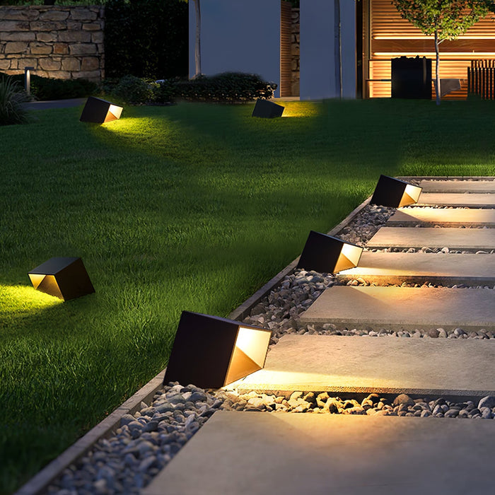 Cube Solar - Lampe Solaire Élégante pour Éclairage de Jardin