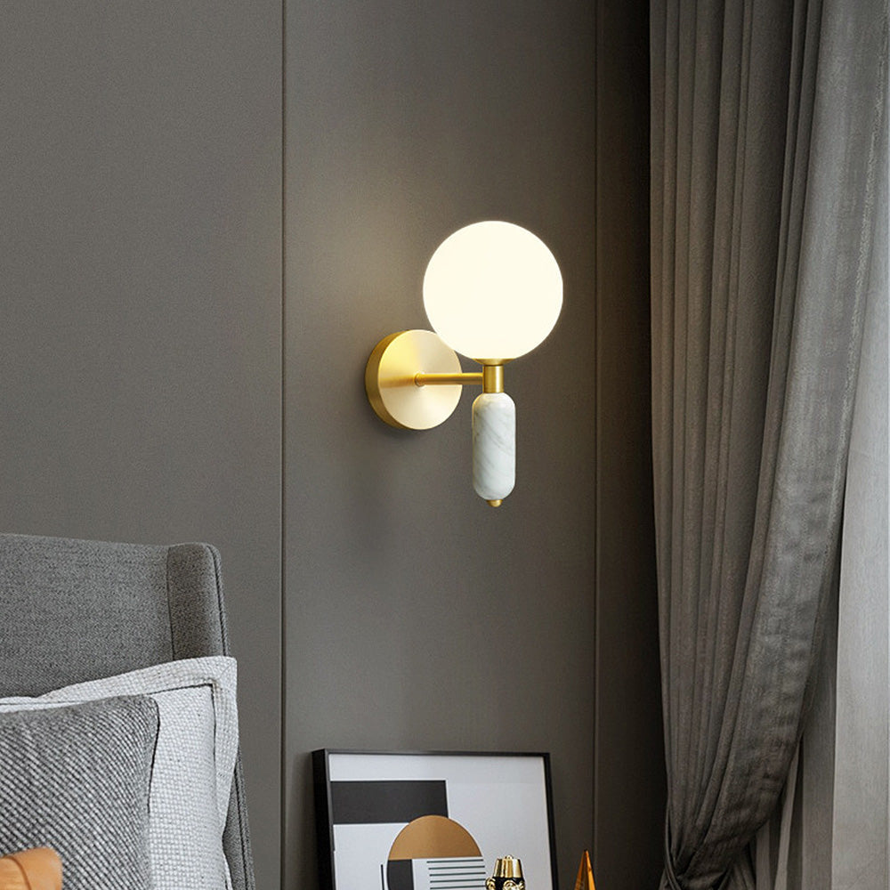 Luminous Stone - Lampe de Chevet et Applique Murale en Marbre