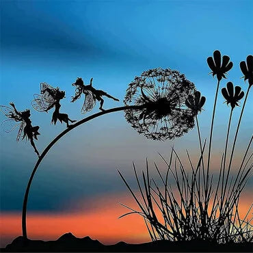 Décoration Jardin Enchantée | Artisanat Unique avec Effet Magique | Décoration Extérieure Résistante aux Intempéries 0