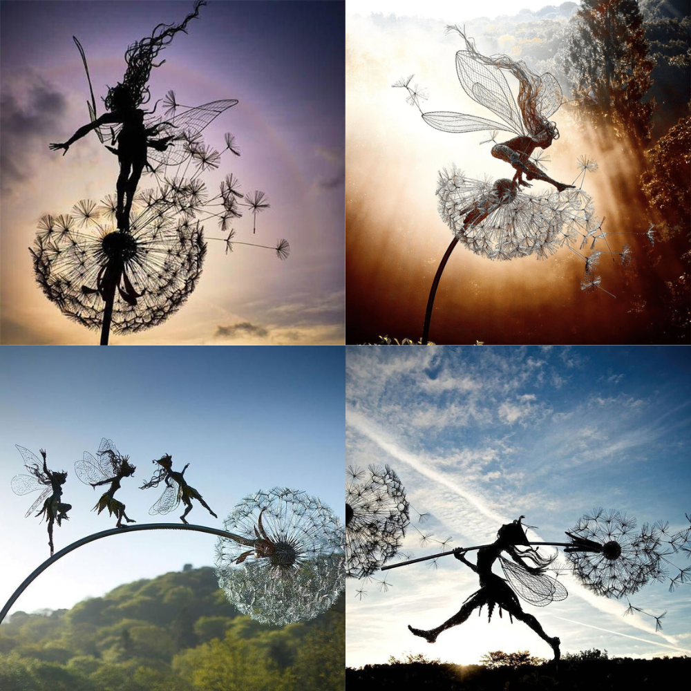 Décoration Jardin Enchantée | Artisanat Unique avec Effet Magique | Décoration Extérieure Résistante aux Intempéries 9
