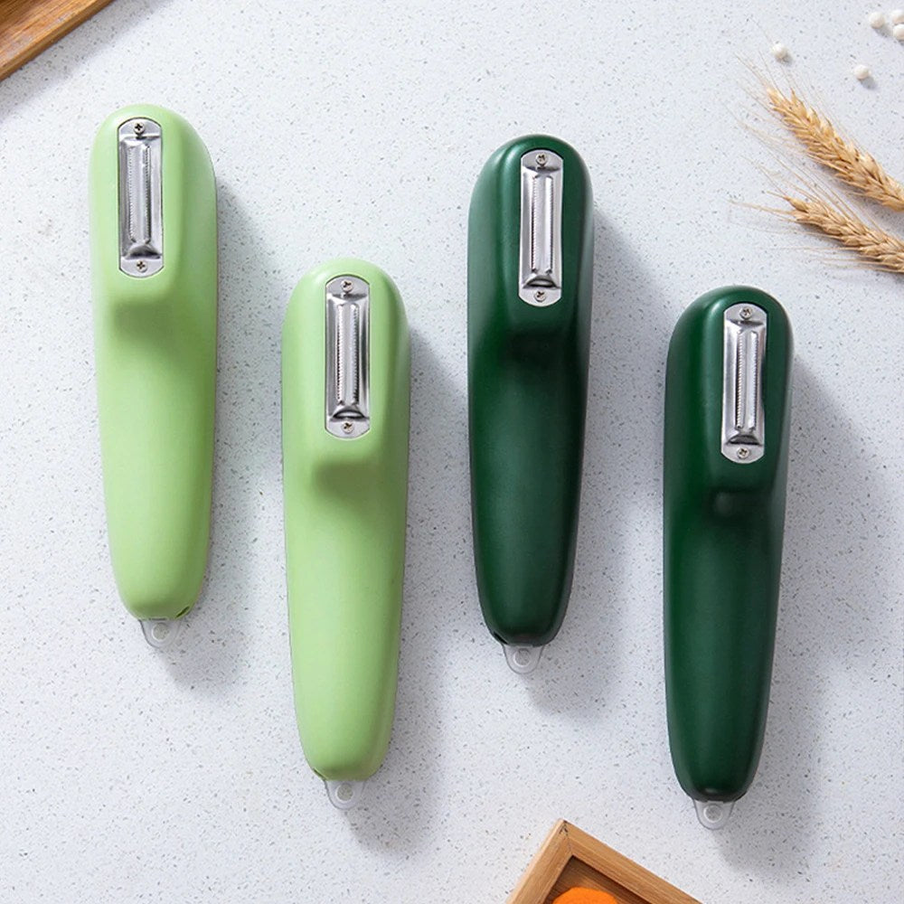 PeelMaster - Économe Inox Bac Récupérateur