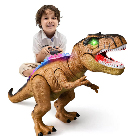 Dinosaure Télécommandé | Jouet Dinosaure Interactif avec Lumières LED et Sons Réalistes | Aventure Éducative pour Enfants 0