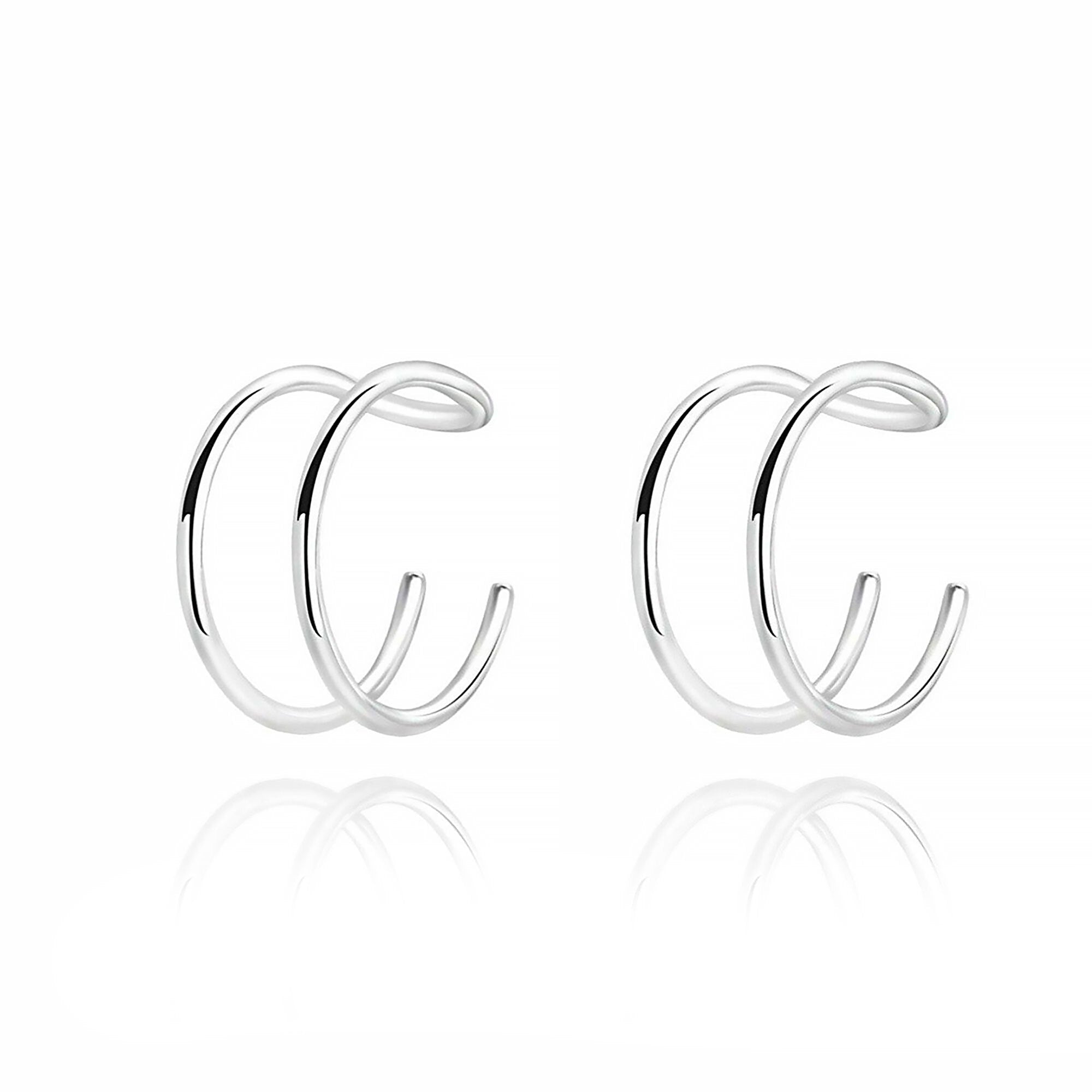 Nova - Clips d'oreilles forme U en argent modernes