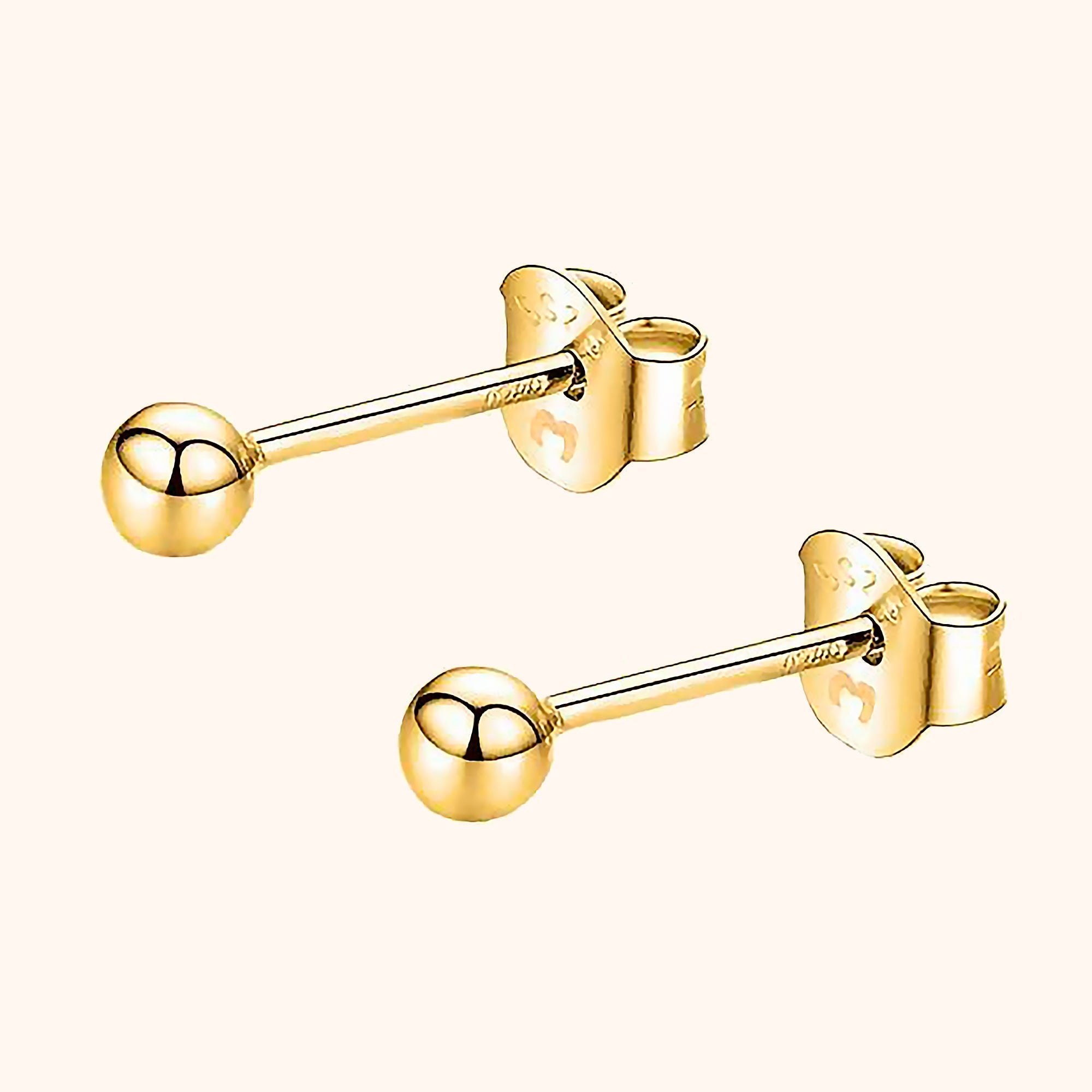 Lunara - Puces d'oreilles rondes minimalistes en argent
