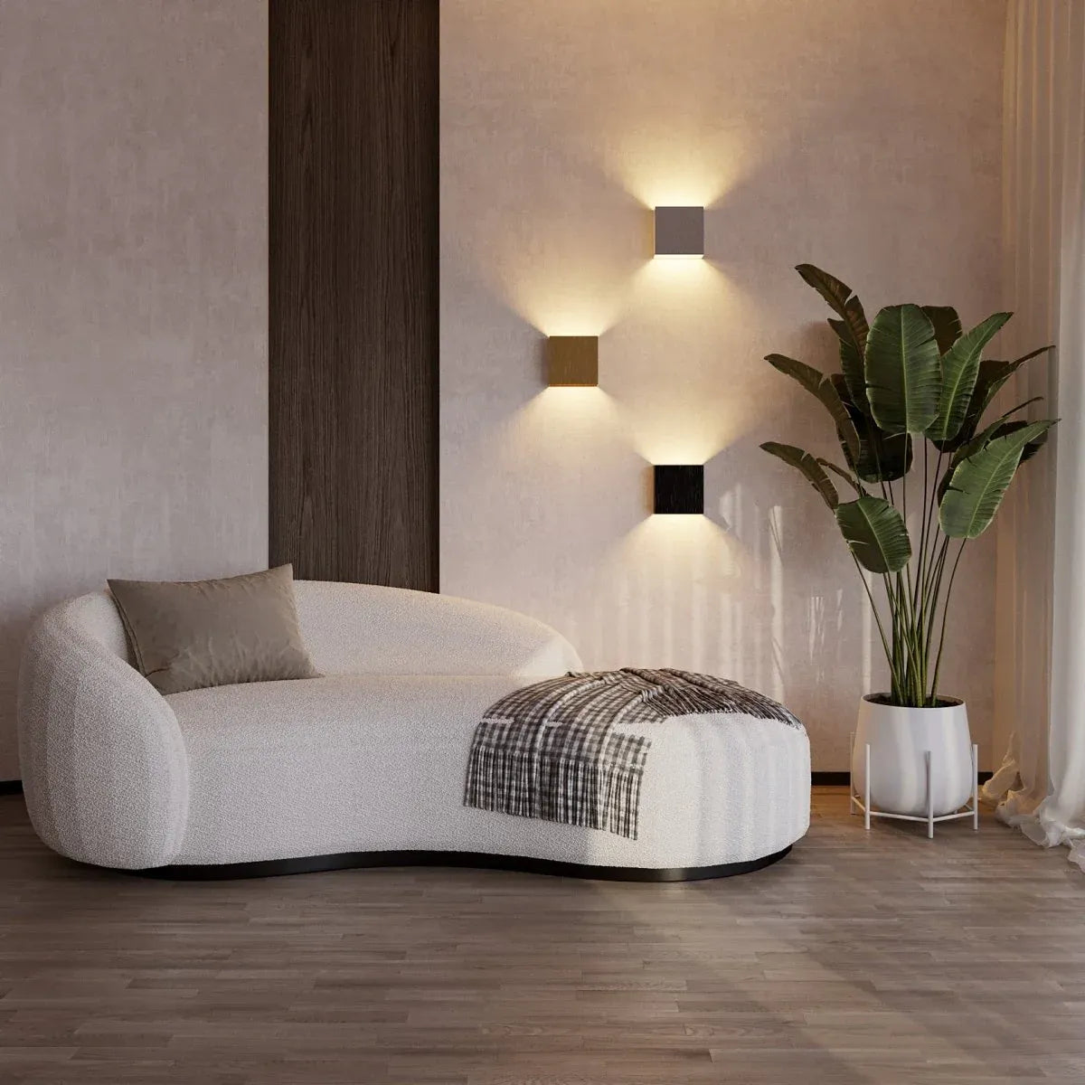 ElegantBeam | Applique Murale Design en Aluminium avec Lumière Chaude et Froide ? Éclairage Minimaliste pour Salon et Chambre 3