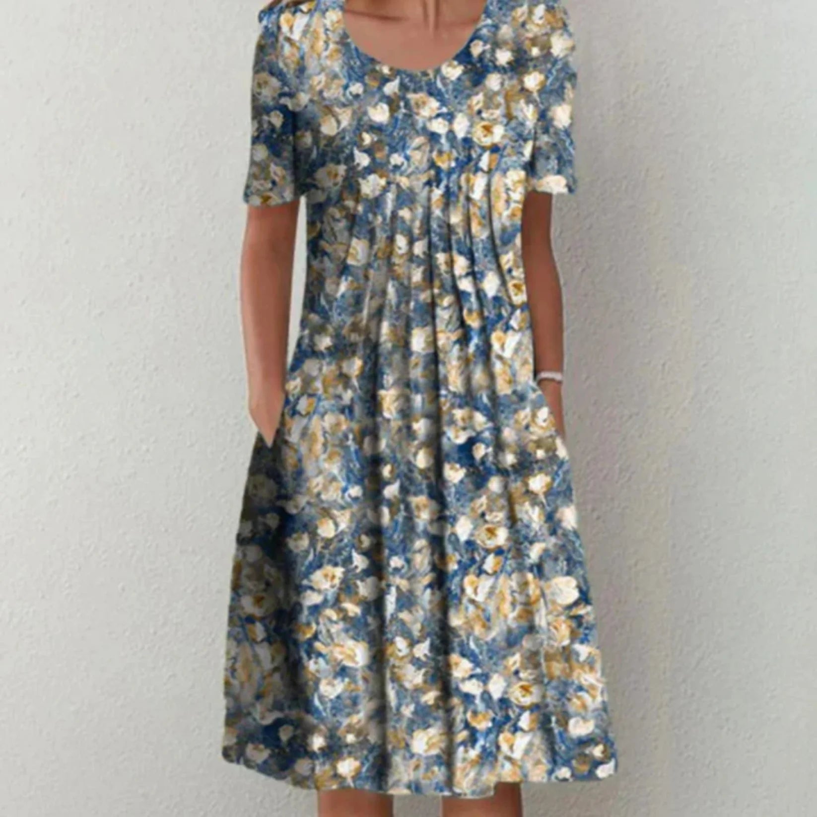 Emma | Élégante Robe d'Été Fleurie Midi 4