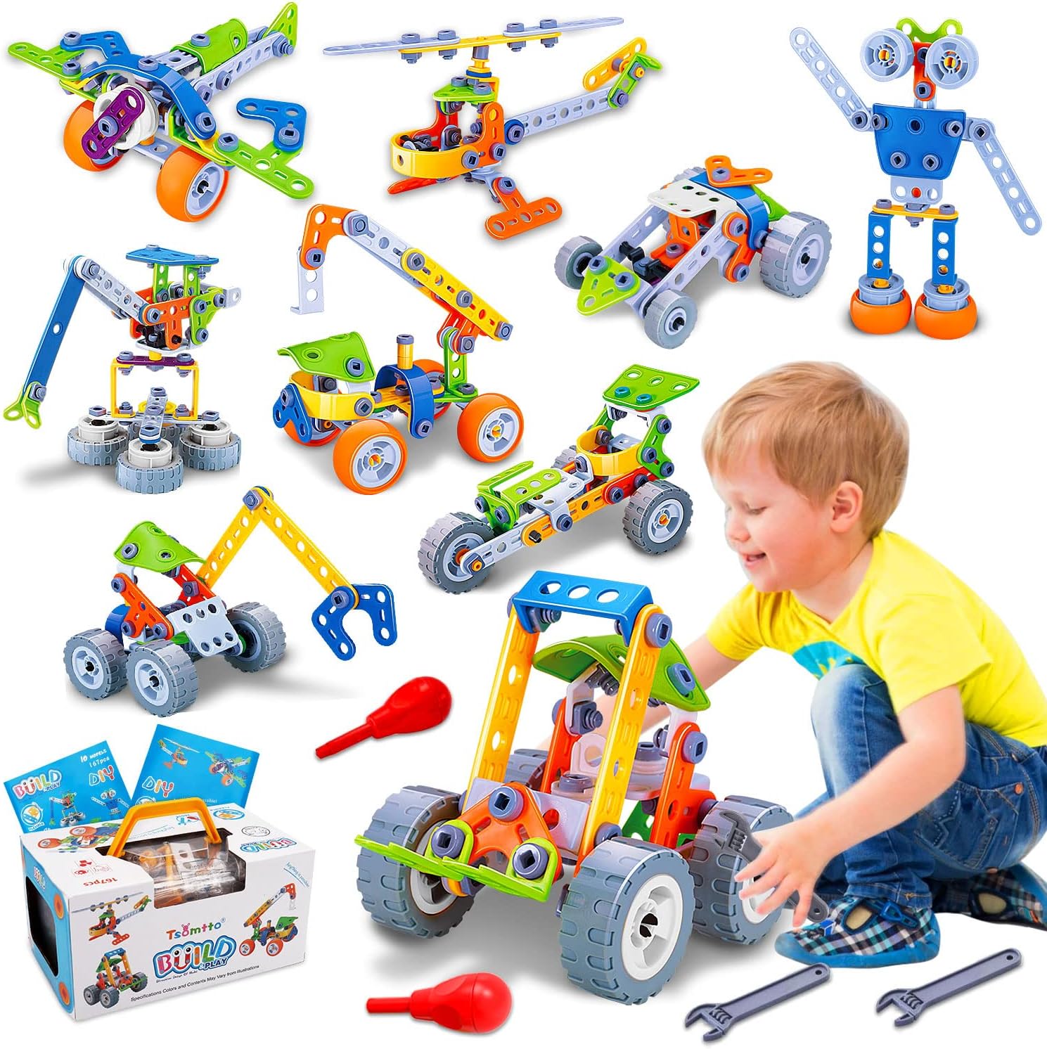 Ensemble de Construction Coloré pour Enfants avec Pièces Durables | Stimulez la Créativité et l'Imagination 0
