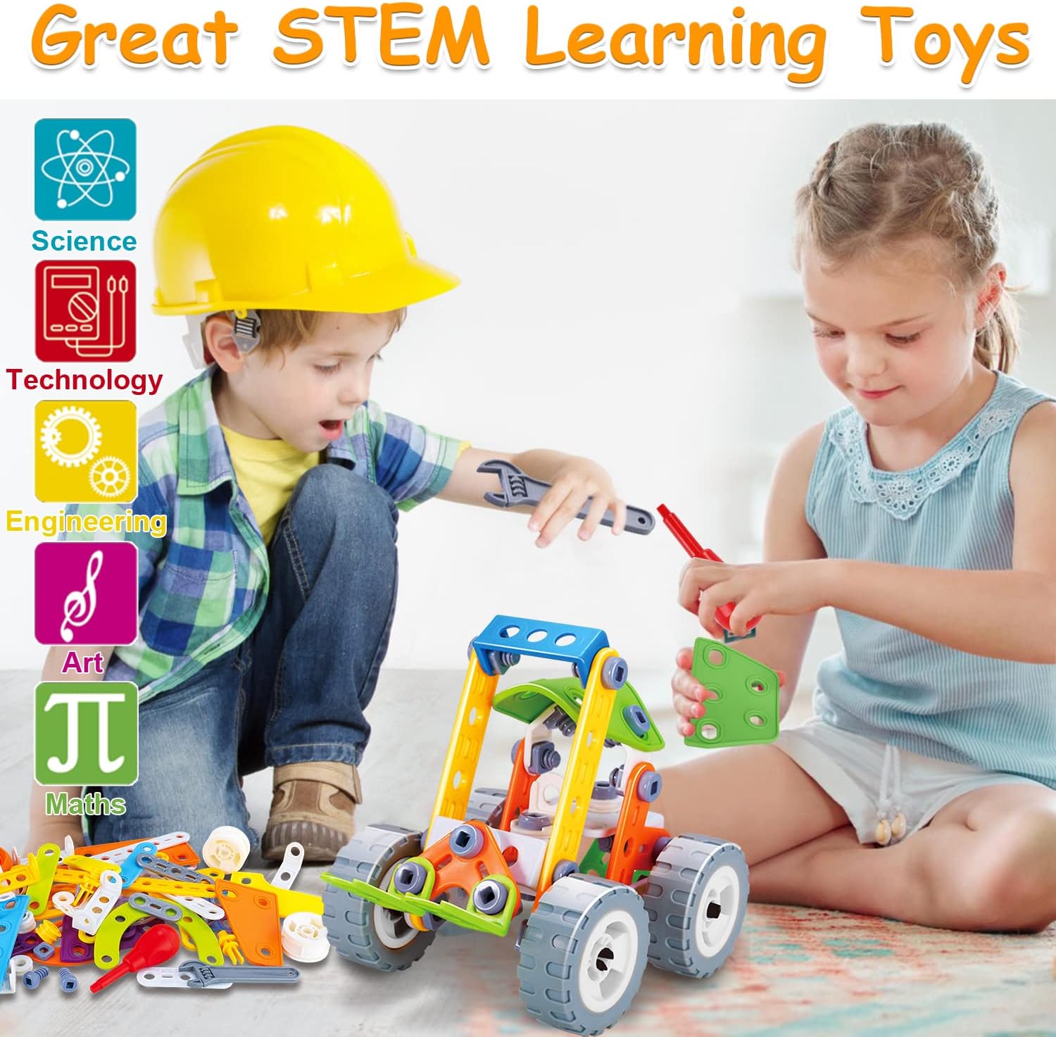 Ensemble de Construction Coloré pour Enfants avec Pièces Durables | Stimulez la Créativité et l'Imagination 3