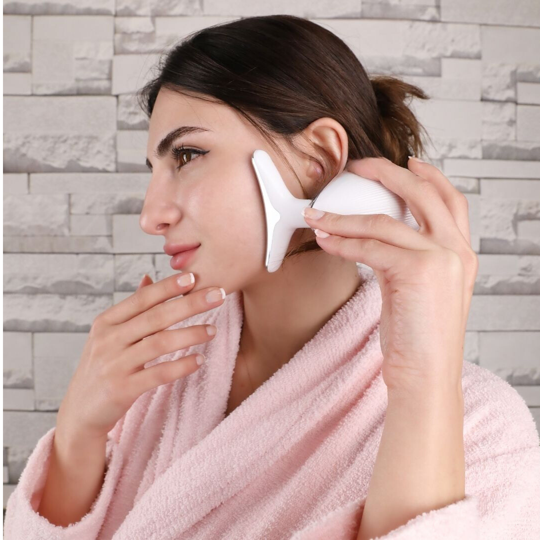 SereneTouch Massager – 3-en-1 Visage et Cou