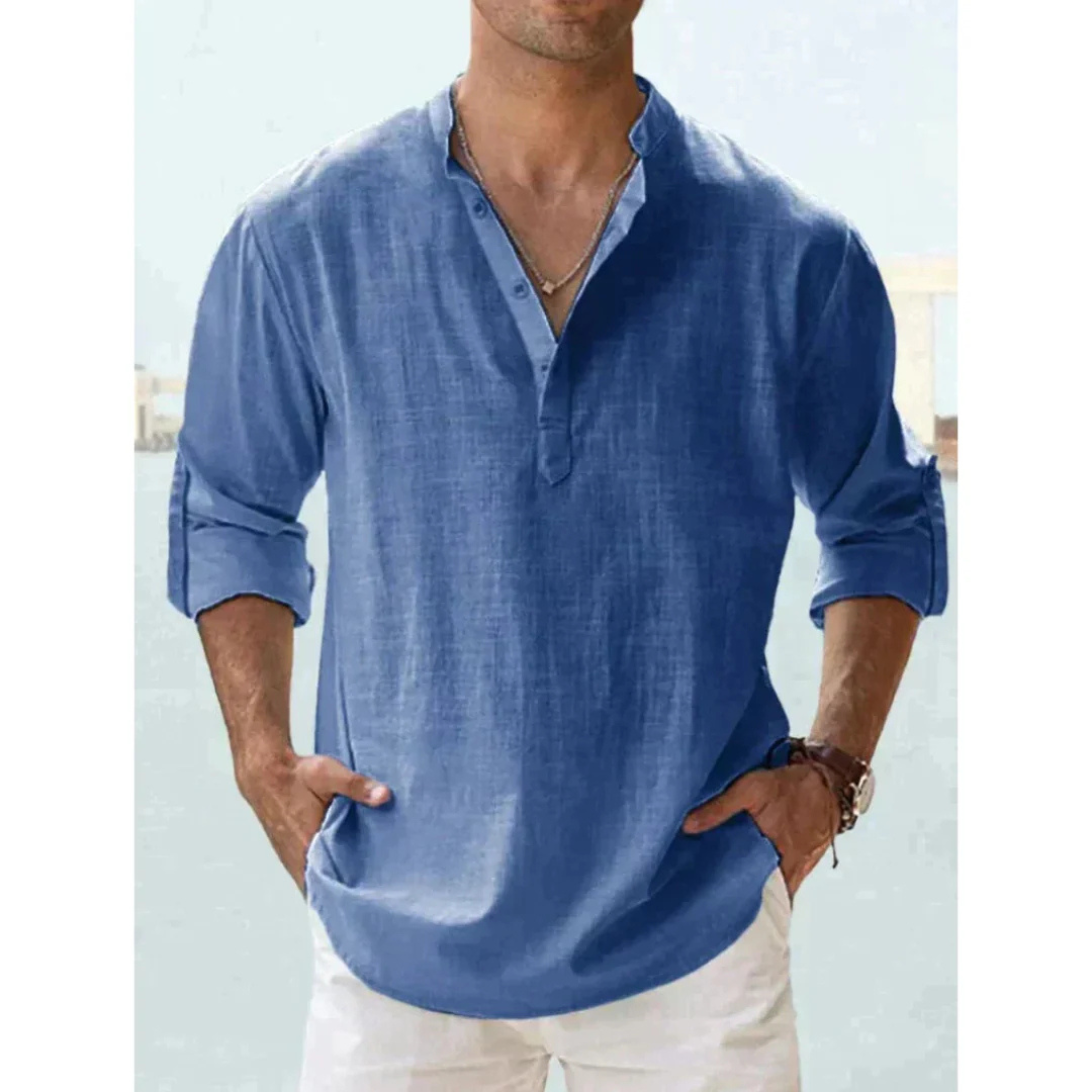 Ethan | Élégante Chemise Légère pour Homme 0