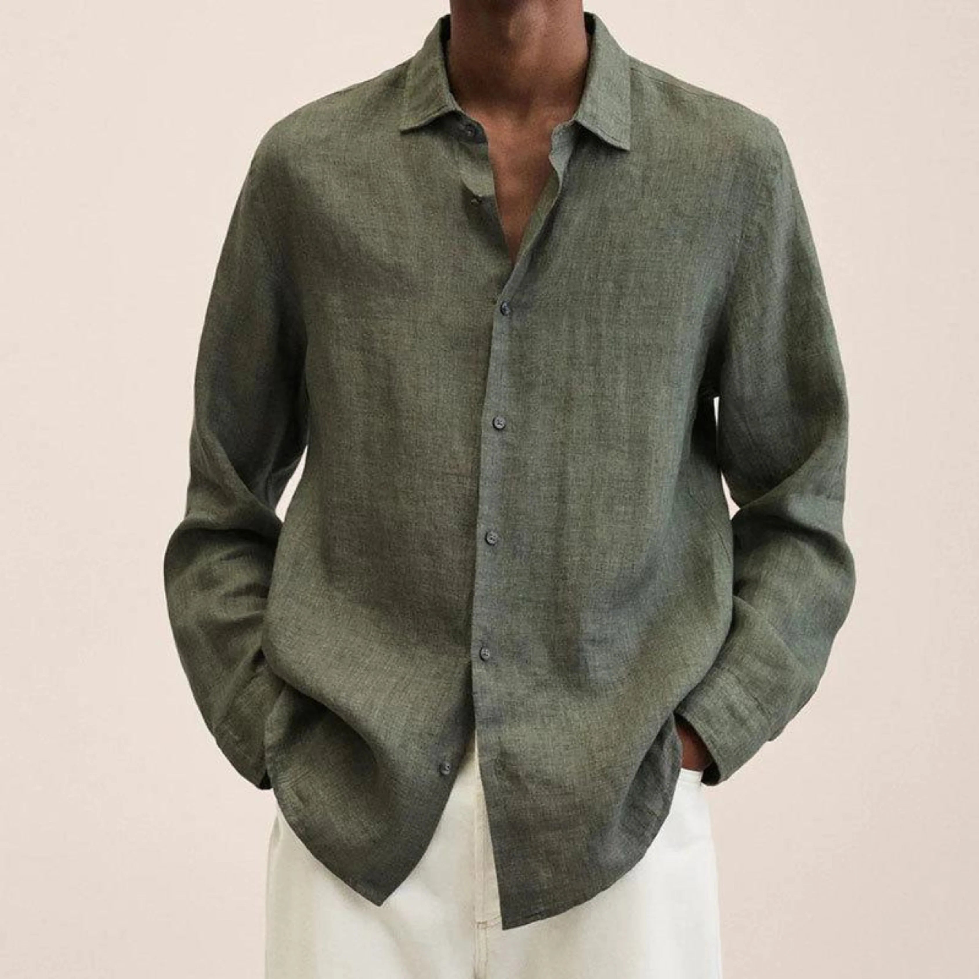 Ethan | Élégante Chemise en Lin Ajustée 1