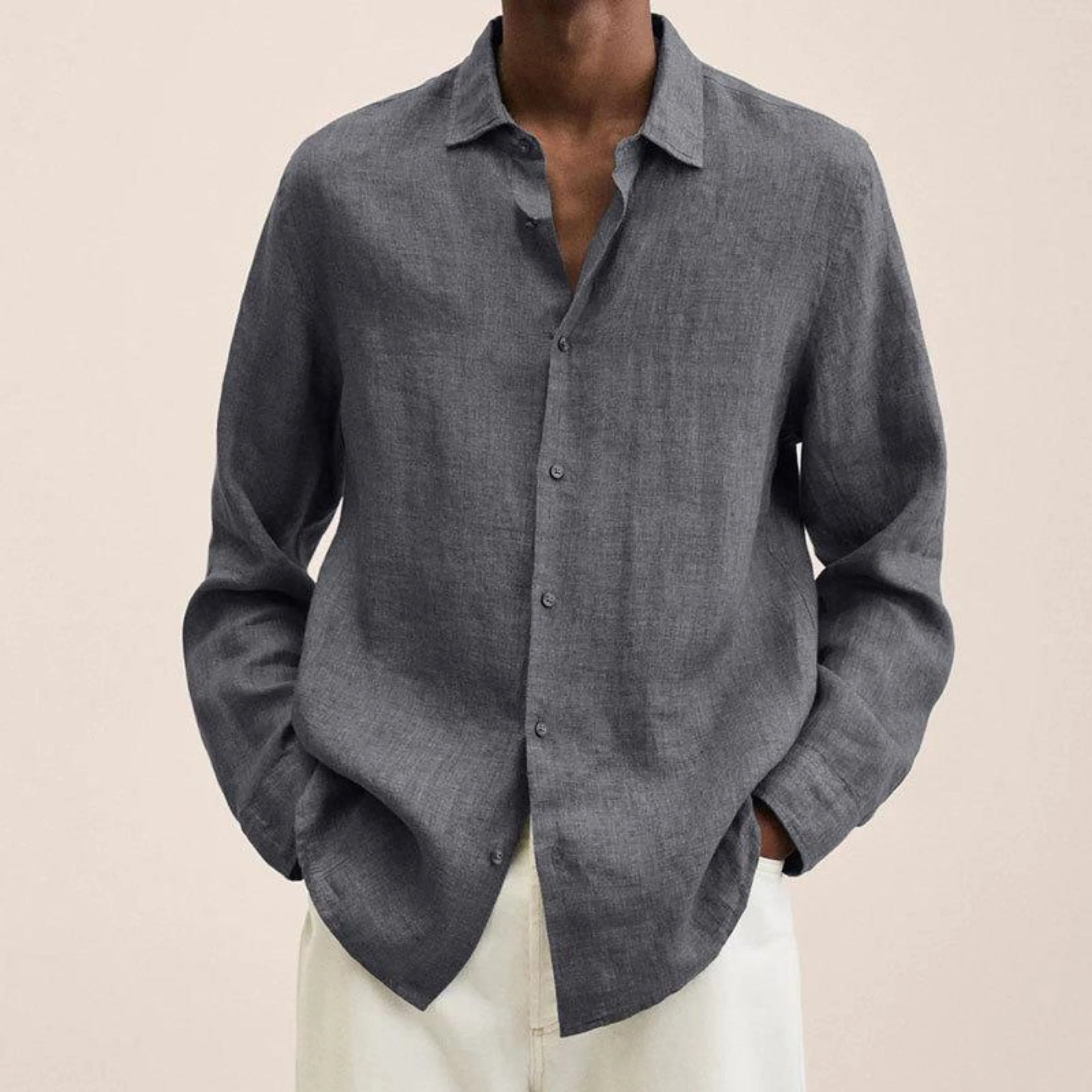 Ethan | Élégante Chemise en Lin Ajustée 11