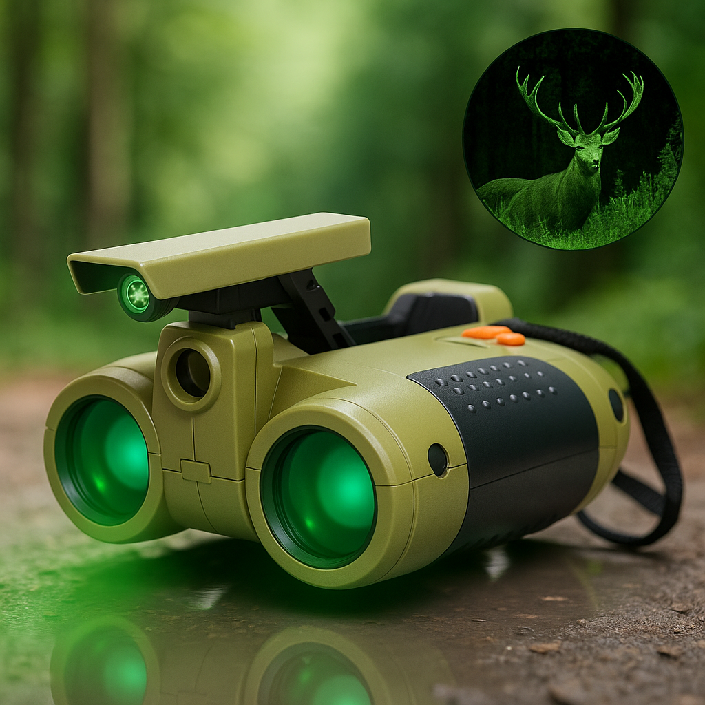 Explorateur Junior | Jumelles de Vision Nocturne pour Enfants avec Oculaires Réglables | Parfaites pour Aventure et Découverte en Plein Air 0