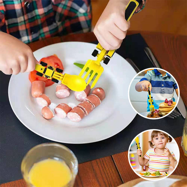 ConstructoFork - Set Couverts Robustes pour Enfants