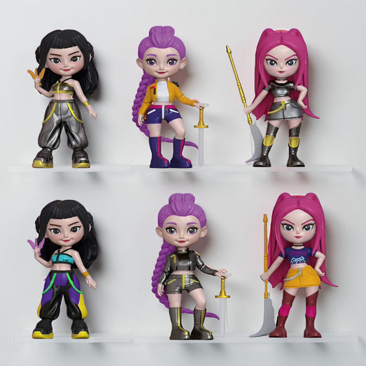 Figurines d'Action Anime | Ensemble de 6 Personnages Uniques avec Détails Soignés | Idéal pour Jouer et Collectionner 0