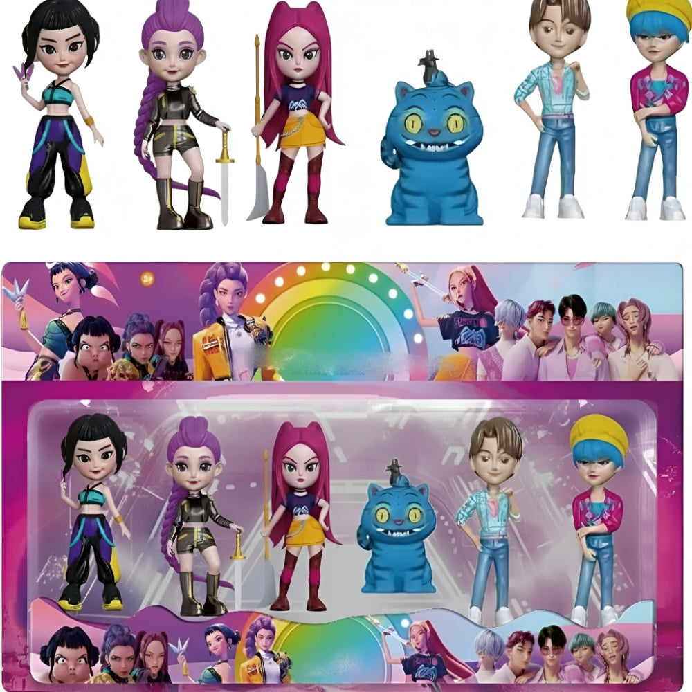 Figurines d'Action Anime | Ensemble de 6 Personnages Uniques avec Détails Soignés | Idéal pour Jouer et Collectionner 2