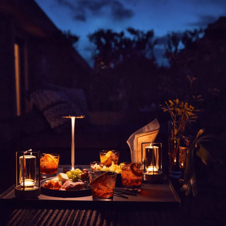 SerenityLuxe - Lampe de Table LED Rechargeable et Dimmable