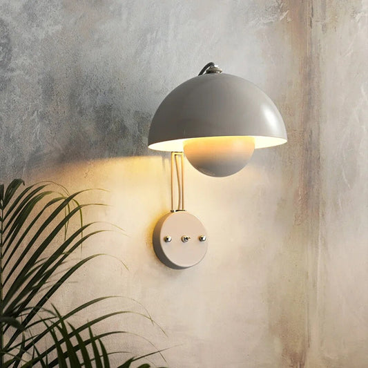 FleurLumière | Élégante Applique Murale Design Champignon LED pour Chambre 0