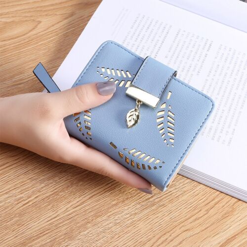 GoldenLeaf | Portefeuille en cuir PU avec design élégant et breloque dorée | Compact et pratique pour tous vos essentiels 8