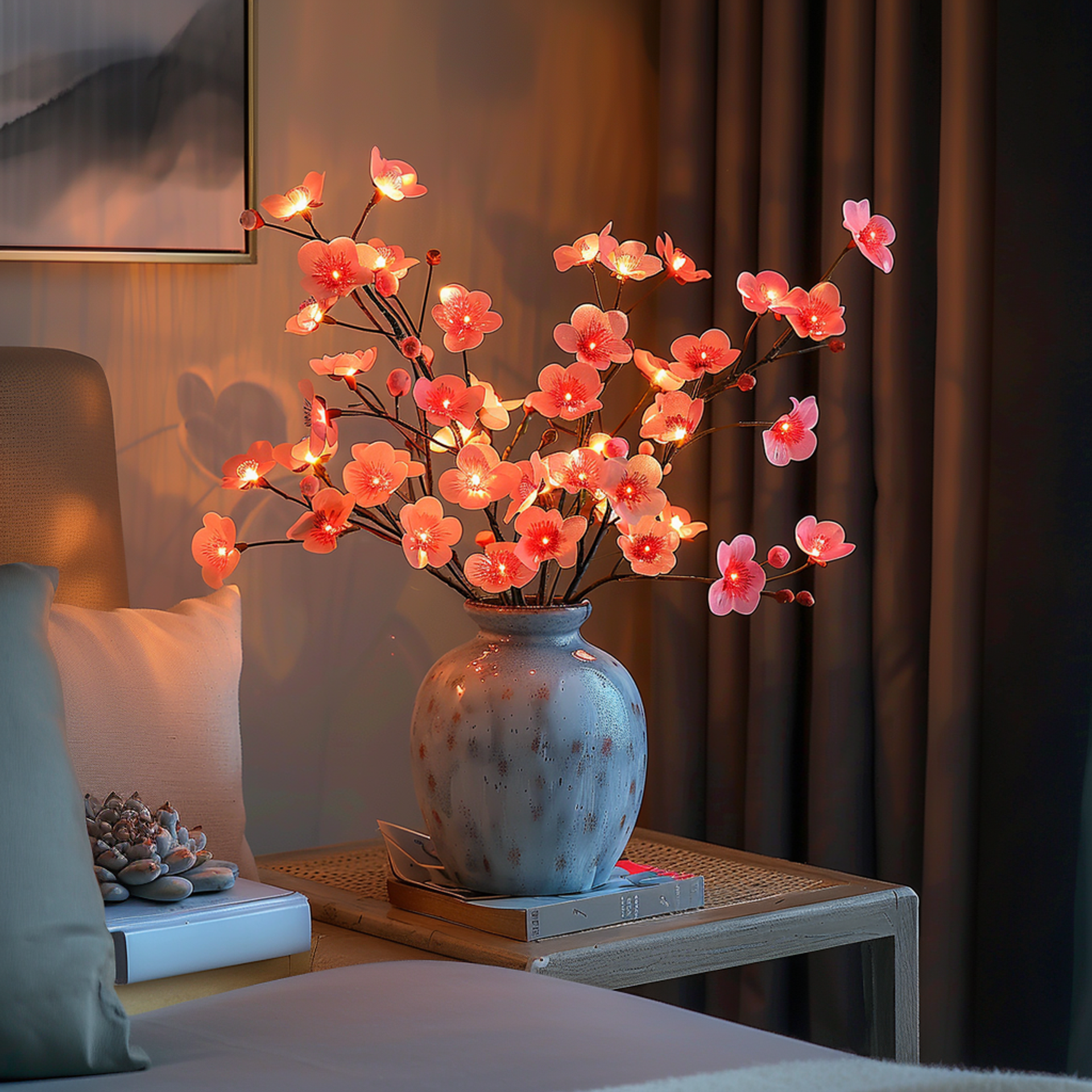 Guirlande Lumineuse LED Branches d'Olivier avec 120 Lumières Chaudes | Ambiance Enchanteresse pour Intérieur 6