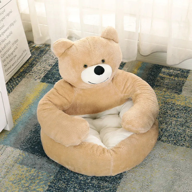 Samiya - Lit Chat Luxe en Peluche pour Confort